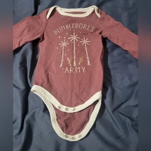 Harry Potter Dumbledore's Army Infants Red one piece 3-6 Months